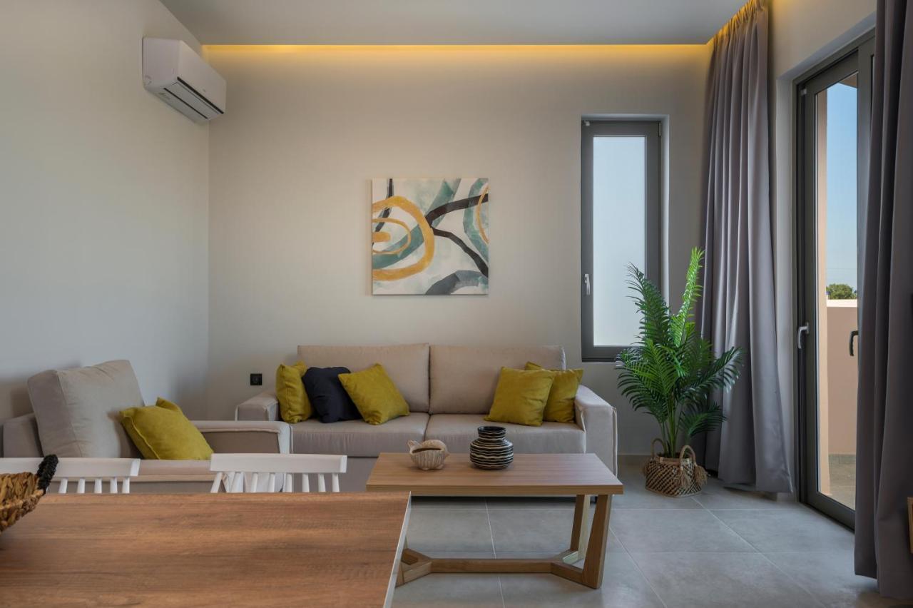Aegean Breeze Luxury Apartments Next To The Sea Máleme Kültér fotó
