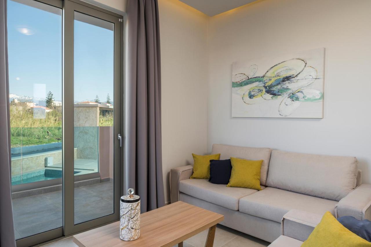 Aegean Breeze Luxury Apartments Next To The Sea Máleme Kültér fotó