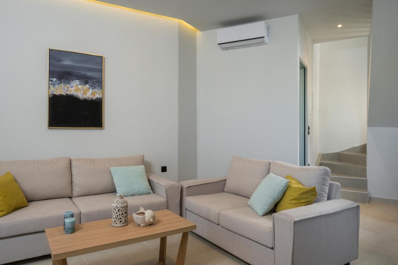 Aegean Breeze Luxury Apartments Next To The Sea Máleme Kültér fotó
